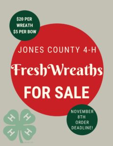 Cover photo for Jones County 4-H Wreath Fundraiser