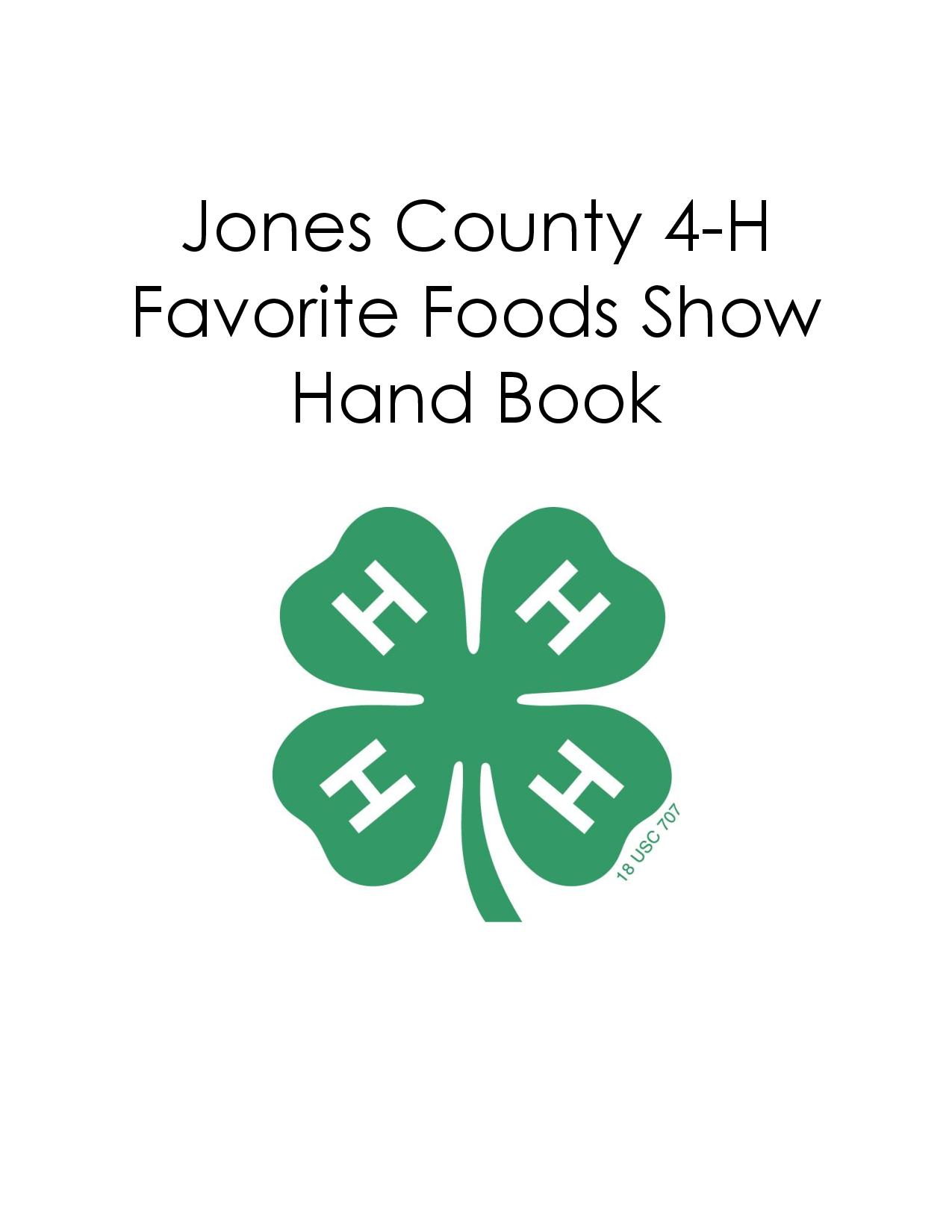 Favorite Foods Show Handbook cover image