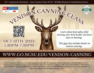 Free vension canning class on Oct 12th, 2023 530pm-730pm. Hands on canning and education